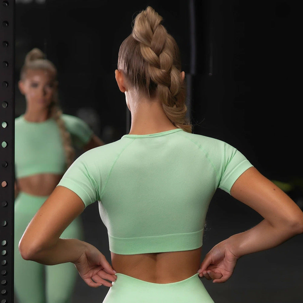 Ensemble Seamless Legging & Top Manches Courtes