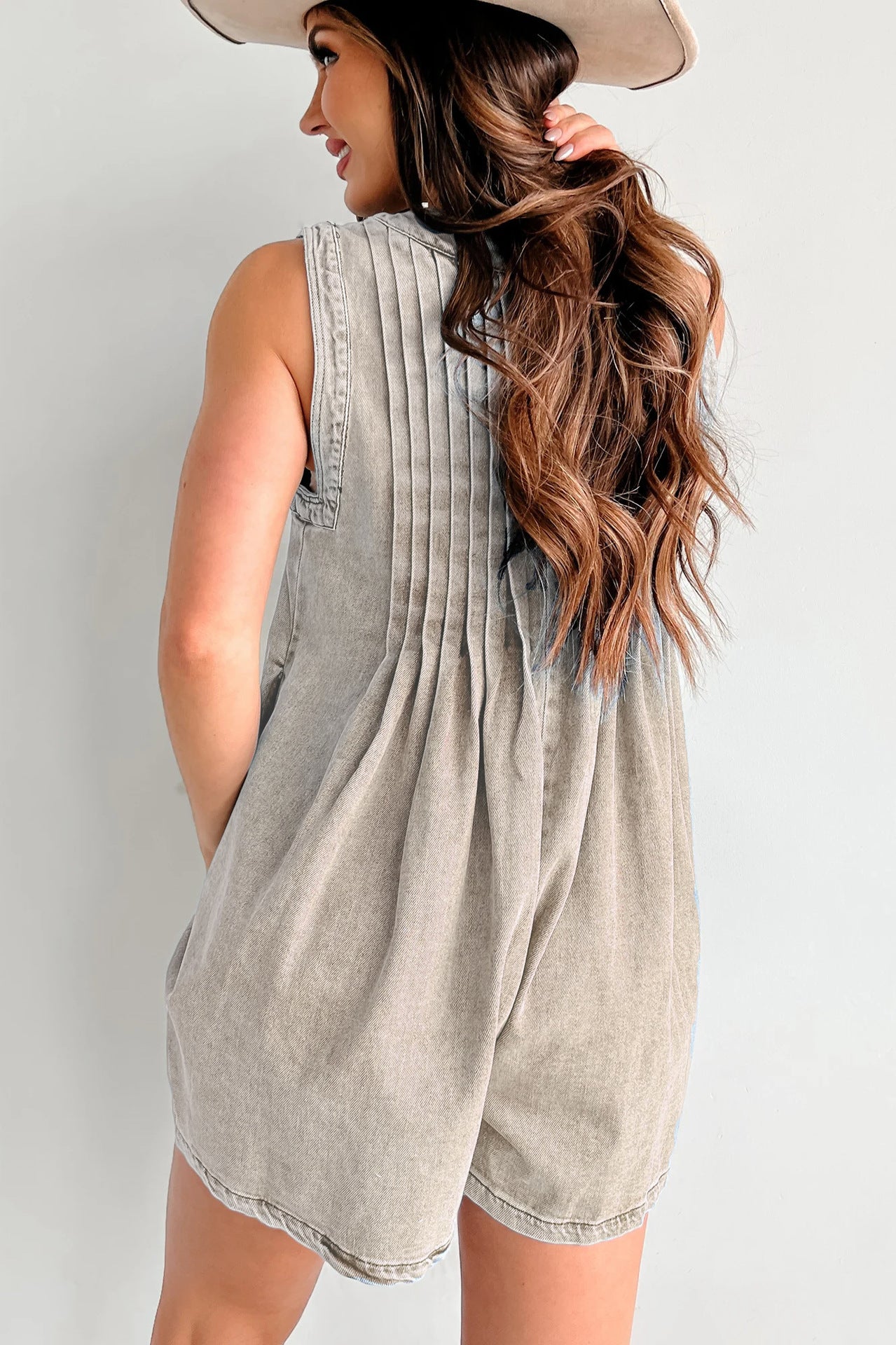 Combinaison en Jean Femme Sans Manches ou Manches Courtes, Style Décontracté & Tendance