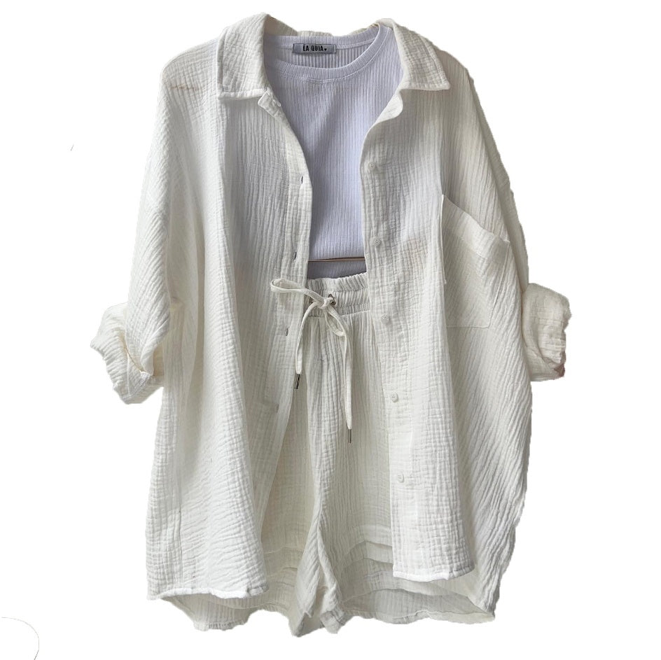Ensemble chambray femme
